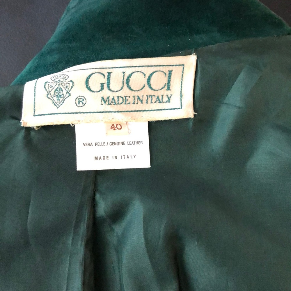 “Gucci Authentic Suede Vintage Blazer - Picture 6 of 7